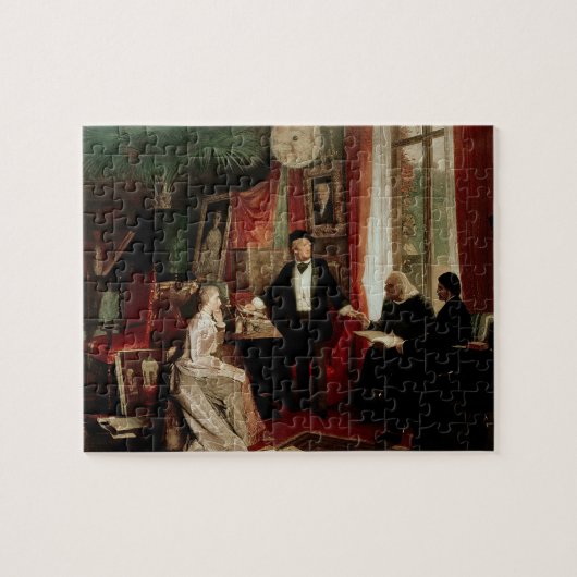 Richard Wagner mit Franz Liszt und Liszts daught Puzzle (Horizontal)