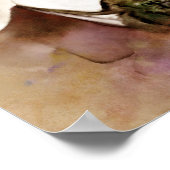 Richard Wagner Portrait im Aquarell Style Poster (Ecke)