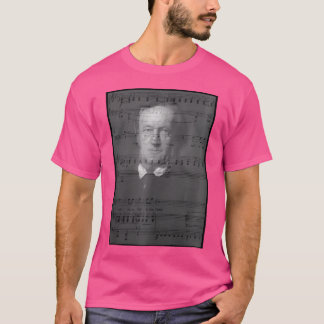 Richard Wagner Portrait mit musikalischen Notation T-Shirt