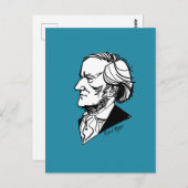 Richard Wagner Postkarte (Vorne/Hinten)