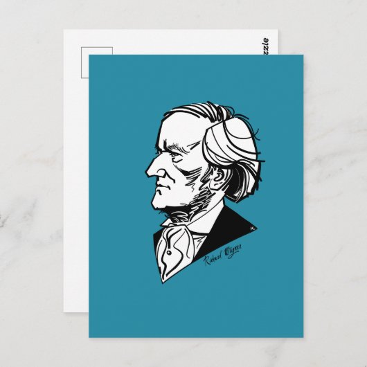 Richard Wagner Postkarte (Vorne/Hinten)