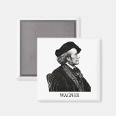 Richard Wagner, schwarz Magnet (Vorderseite/Rückseite)