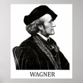 Richard Wagner, schwarz Poster (Vorne)