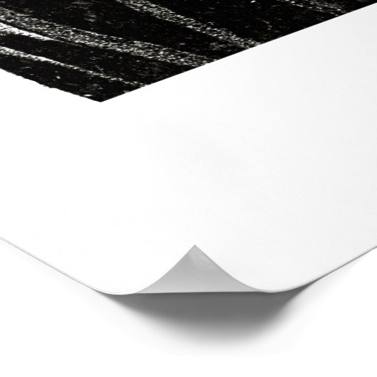 Richard Wagner, schwarz Poster (Ecke)