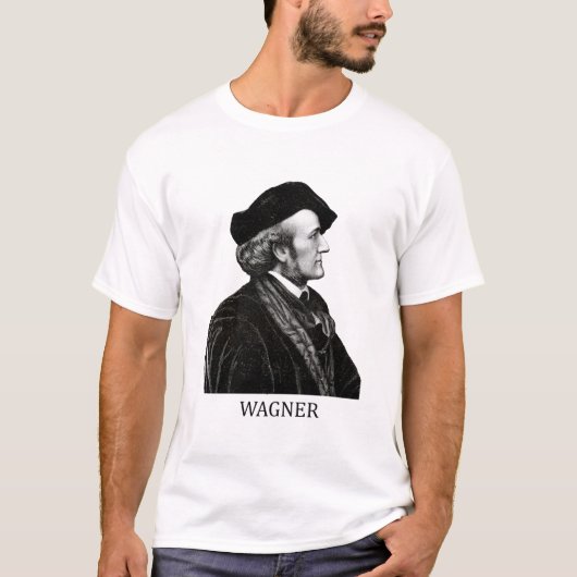 Richard Wagner, Schwarzes T-Shirt (Vorderseite)