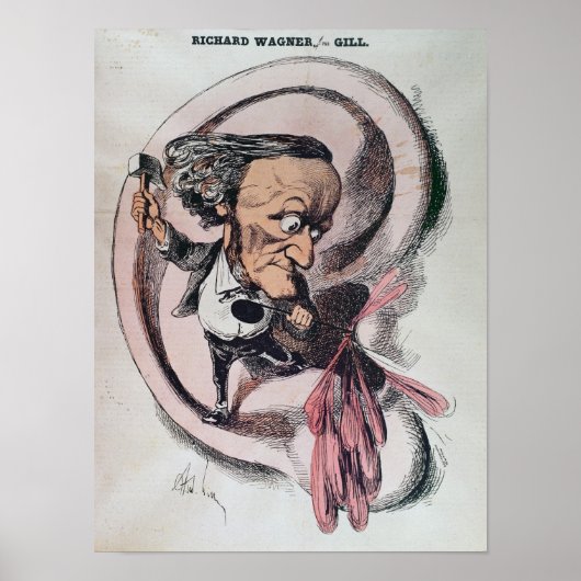 Richard Wagner spaltet die Ohrtrommel der Welt Poster (Vorne)