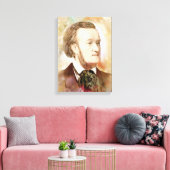 Richard Wagner über Leinwand - Wasserfarbenstil (Insitu (Wohnzimmer))