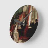Richard Wagner with Franz Liszt and Liszt's daught Runde Wanduhr (Winkel)