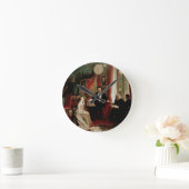 Richard Wagner with Franz Liszt and Liszt's daught Runde Wanduhr (Zuhause)