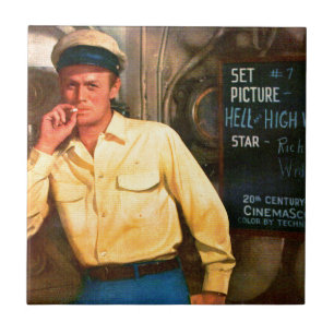 Richard Widmark ad for Hell and High Water Fliese
