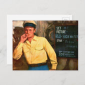 Richard Widmark ad for Hell and High Water Postkarte (Vorne/Hinten)