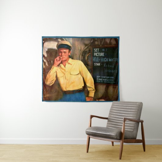 Richard Widmark ad for Hell and High Water Wandteppich (Beispiel (Horizontal))