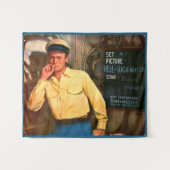 Richard Widmark ad for Hell and High Water Wandteppich (Vorderseite (Horizontal))