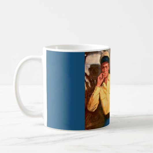 Richard Widmark-Anzeige für Hölle und Hochwasser Kaffeetasse (Links)