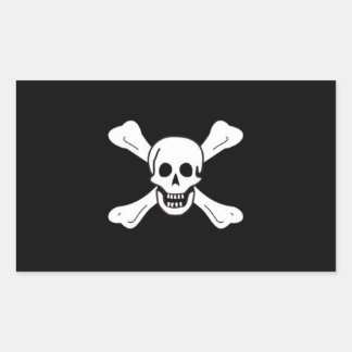 Richard Worleys Piratenflaggenaufkleber Rechteckiger Aufkleber