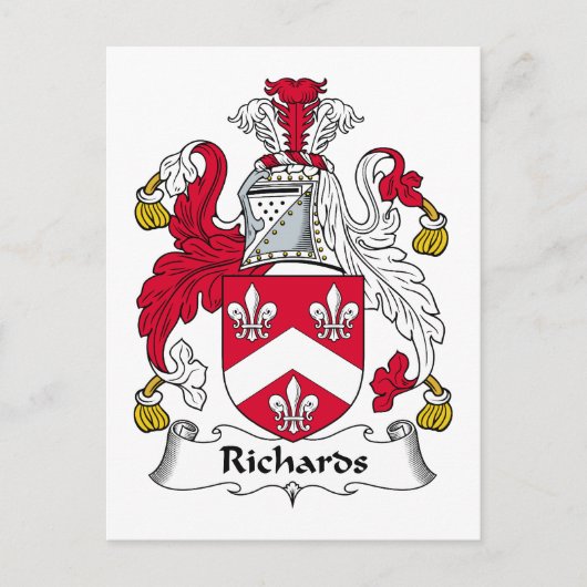Richards Familienwappen Postkarte (Vorderseite)
