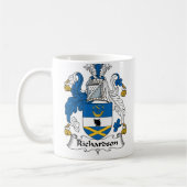 Richardson-Familienwappen Kaffeetasse (Links)