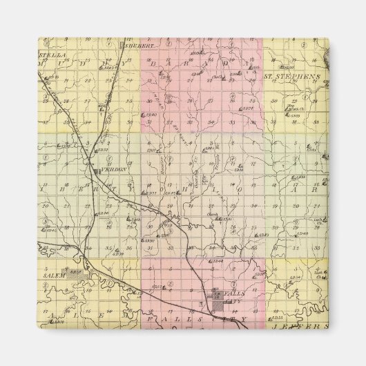 Richardson Landkreis, Nebraska Magnet (Vorne)