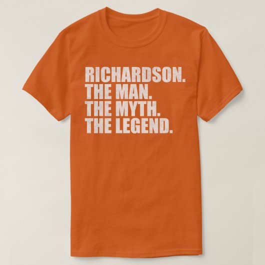 Richardson Richardson Familienname Richardson letz T-Shirt (Design vorne)