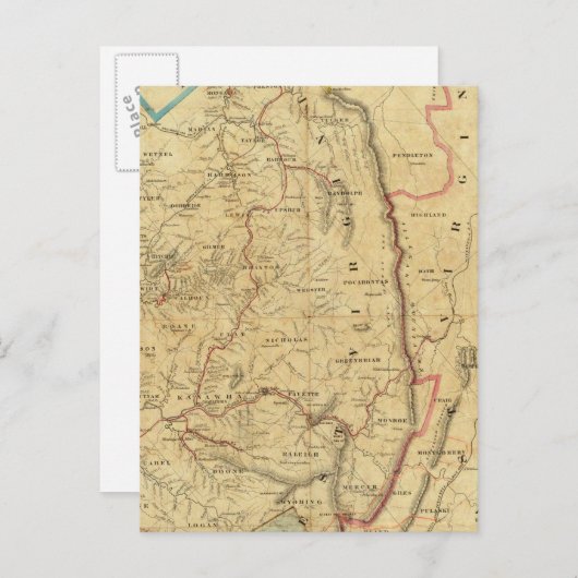 Richardsons Karte von West Virginia (Vorne/Hinten)