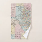 Richardsons neue Karte des Staat von Texas Badhandtuch Set (Handtuch)
