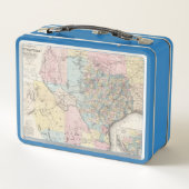 Richardsons neue Karte des Staat von Texas Metall Brotdose (Rückseite)