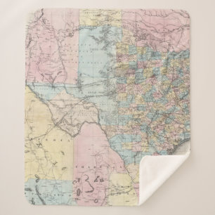 Richardsons neue Karte des Staat von Texas Sherpadecke