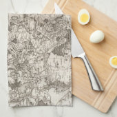 Richelieu, Saumur Geschirrtuch (Viertel Falte)