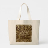 Riches mit Riddles Jumbo Stoffbeutel (Rückseite)