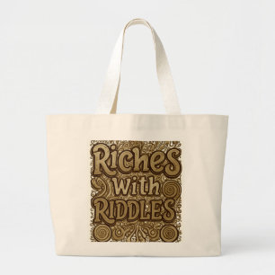 Riches mit Riddles Jumbo Stoffbeutel
