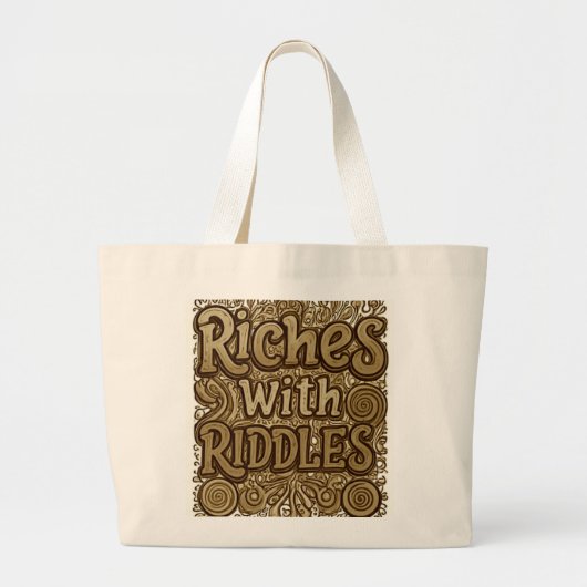 Riches mit Riddles Jumbo Stoffbeutel (Vorne)
