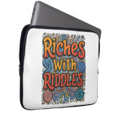 Riches mit Riddles Laptopschutzhülle (Vorne Rechts)