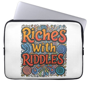 Riches mit Riddles Laptopschutzhülle