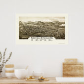 Richfield Springs, NY Panoramic Map - 1886 Poster (Küche)