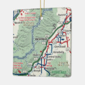 Richfield Utah Map Keramikornament (Links)