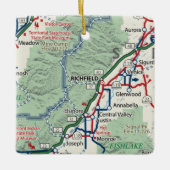 Richfield Utah Map Keramikornament (Vorderseite)