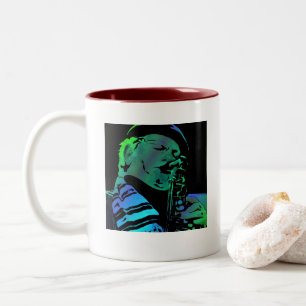 Richie Cole-Alt-Verrücktheits-Orchester-Tasse Zweifarbige Tasse