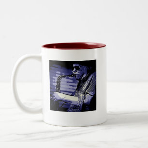 Richie Cole-Alt-Verrücktheits-Orchester-Tasse Zweifarbige Tasse