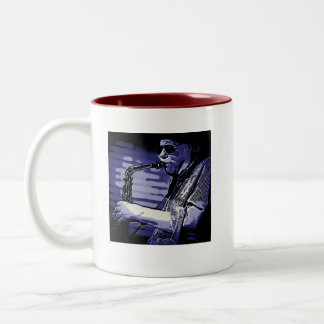 Richie Cole-Alt-Verrücktheits-Orchester-Tasse Zweifarbige Tasse