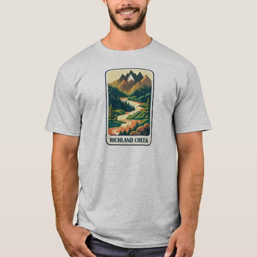 Richland Creek Arkansas Colors T-Shirt (Vorderseite)
