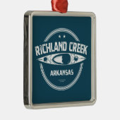 Richland Creek Arkansas Kayaking Ornament Aus Metall (Rechts)
