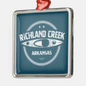 Richland Creek Arkansas Kayaking Ornament Aus Metall (Links)