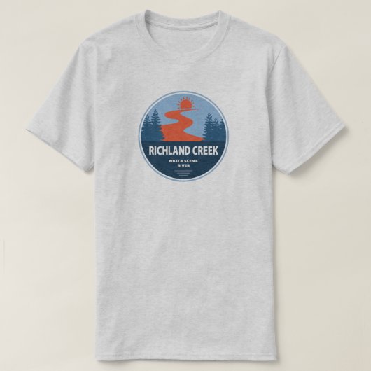 Richland Creek Arkansas Wilder und Landschaftliche T-Shirt (Design vorne)