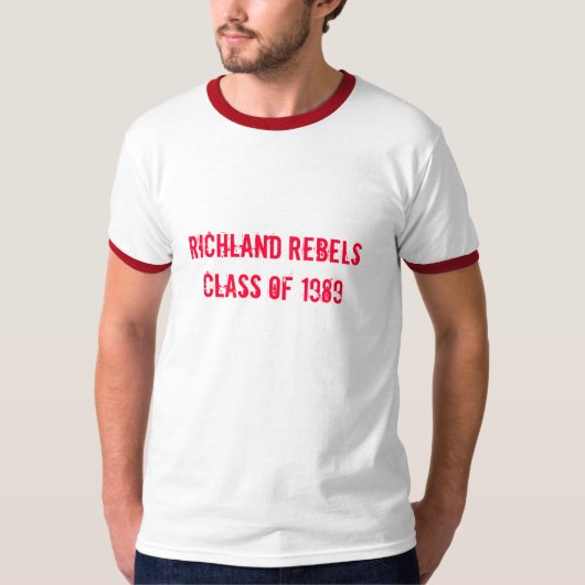 Richland lehnt sich Klasse von 1989 auf T-Shirt (Vorderseite)