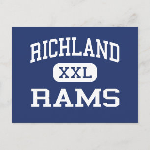 Richland - Rams - High - Johnstown Pennsylvania Postkarte