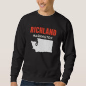 Richland Washington USA State America Travel Washi Sweatshirt (Vorderseite)