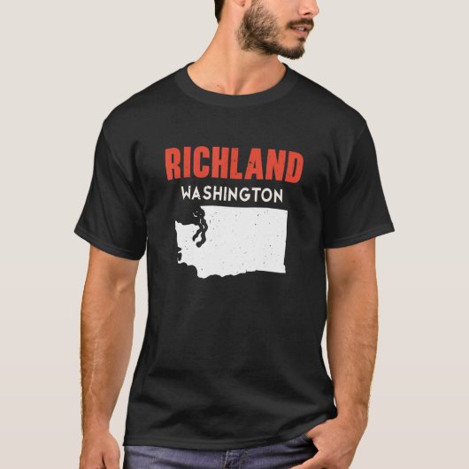 Richland Washington USA State America Travel Washi T-Shirt (Vorderseite)