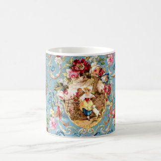 Richloom Fragonard Cornflower-blaues französisches Kaffeetasse