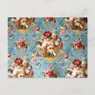 Richloom Fragonard Cornflower Blue French Country  Postkarte