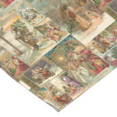 Richly Detailed Vintag Father Christmas Collage Großer Tischläufer (Ecke)